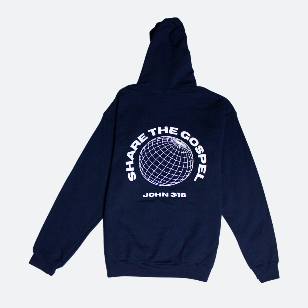 'God is Love' Navy Hoodie