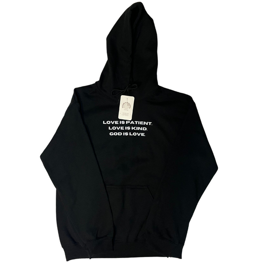 'God is Love' Black Hoodie